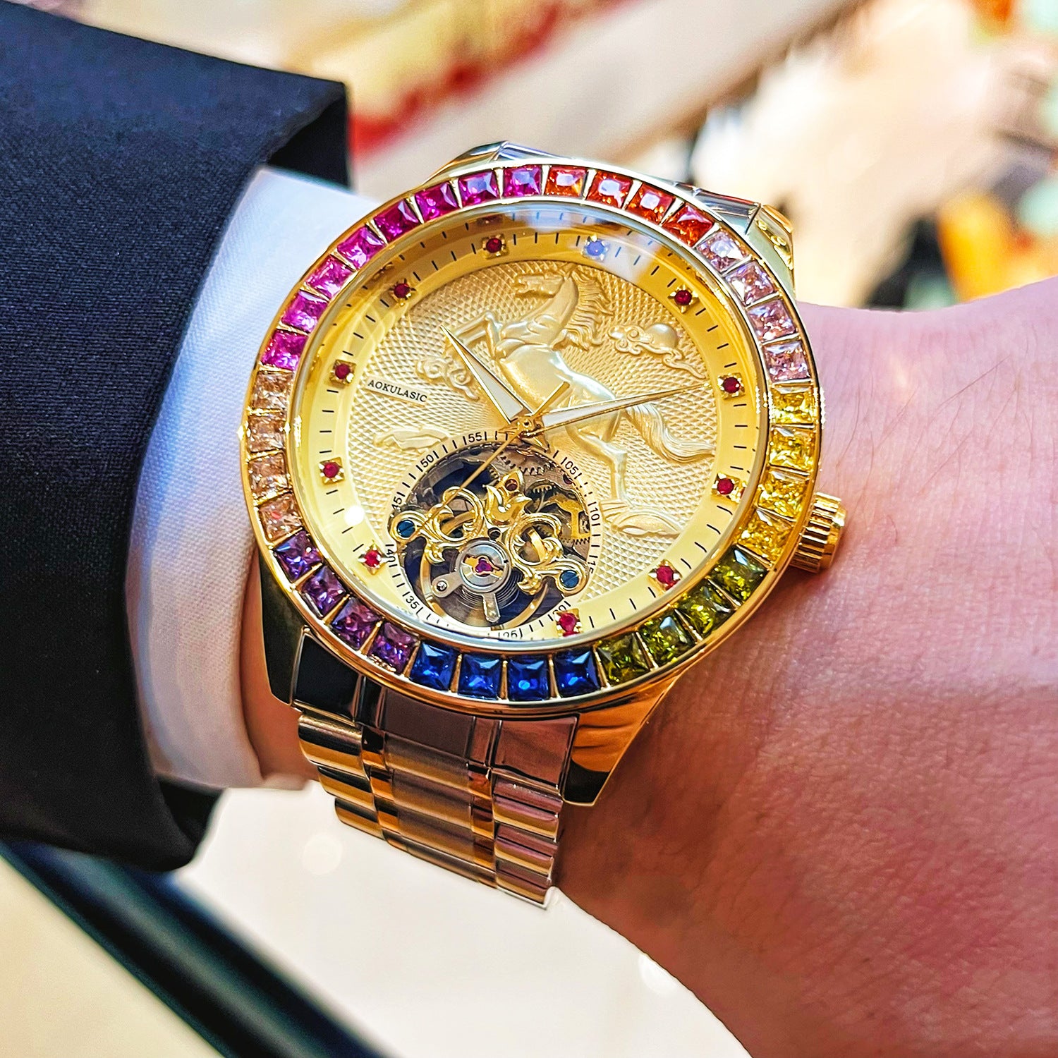 Pentium Golden Horse Mechanical Men's Watch