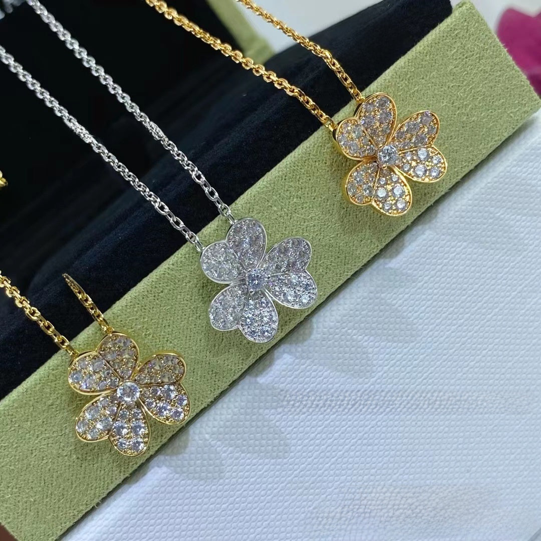Lucky Clover Diamond Necklace